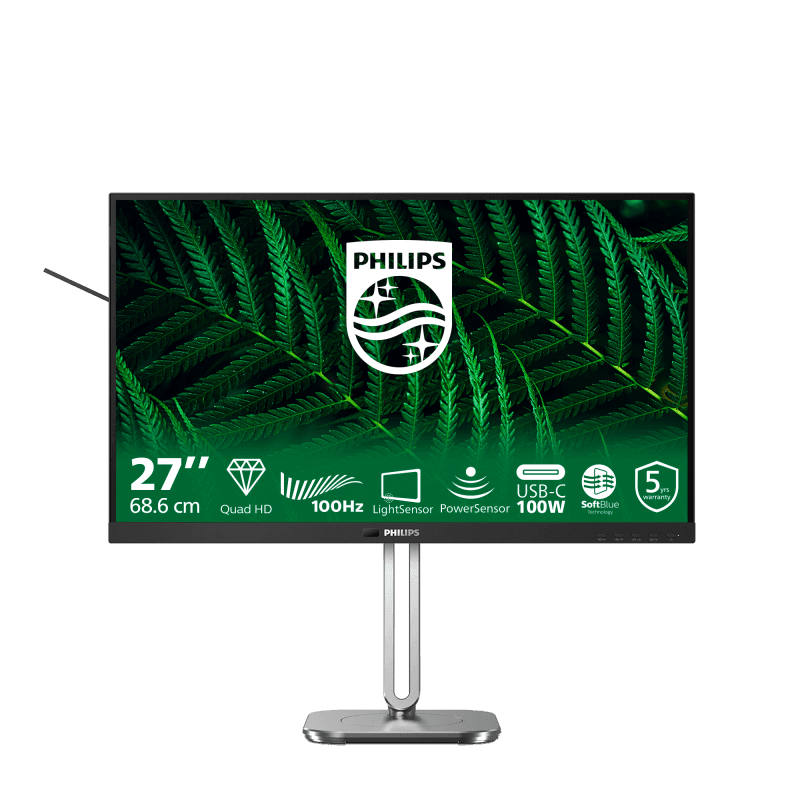 Monitor Philips 27" 27B2G5601/00, Diagonal (inch): 27, Diagonal (cm): 69,