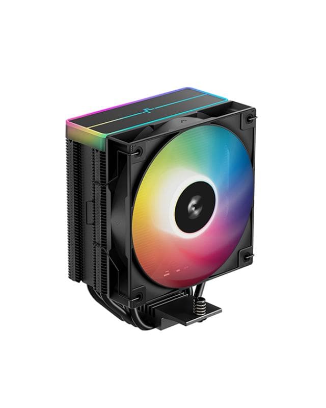 Cooler Procesor DEEPCOOL AG400 ARGB V2 NEGRU, marime heatsink 120x92x150mm,