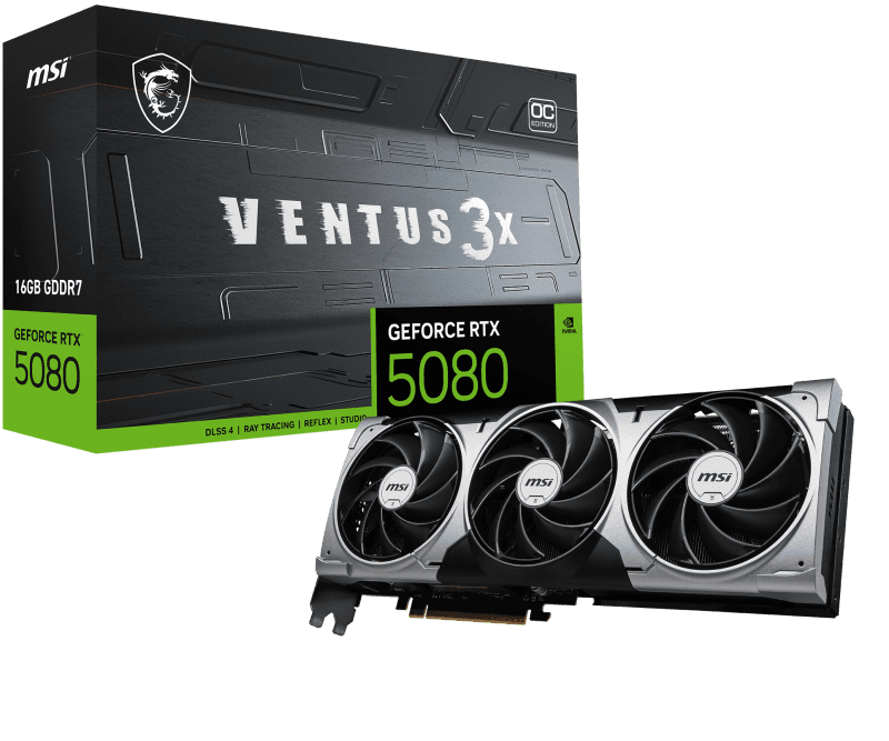 Placa video MSI GeForce RTX 5080, 16GB GDDR7, PCI Express