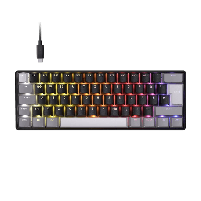 Tastatura Da CORSAIR CLIPPER PRO MINI 60, Nu, Cu fir,