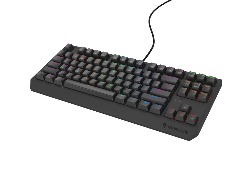 Tastatura gaming mecanica cu fir Genesis Thor 230 TKL Lite,