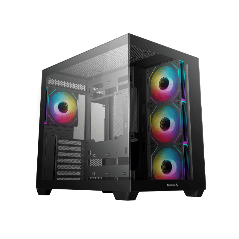 Carcasa DEEPCOOL CG530 4F, RGB, Mid Tower, Black