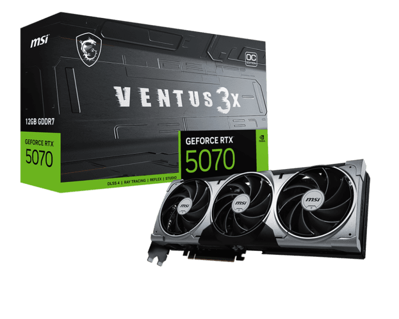 Placa video MSI GeForce RTX 5070, 12GB GDDR7, PCI Express
