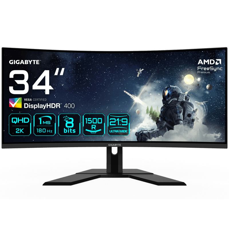 Gigabyte G34WQCP gaming monitor diagonala 34", 797.22 x 333.72 mm,