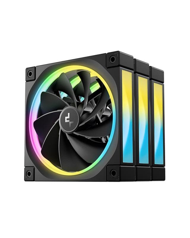 Ventilatoare DEEPCOOL FL12R-3in1 120mm, CFM 55, presiune 2.59 mmAq, viteza