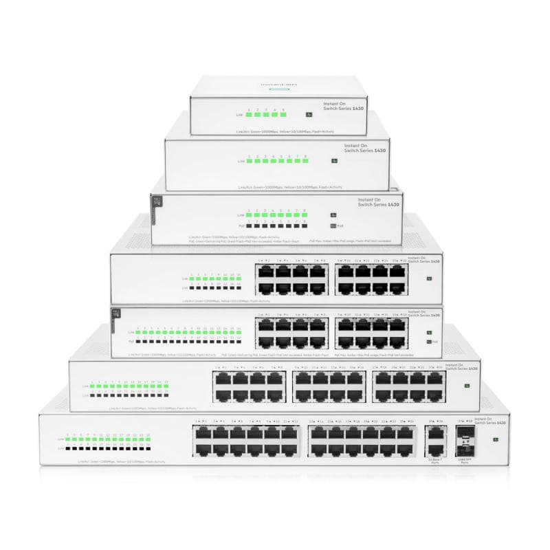 HPE Networking Instant On Switch 8p Gigabit CL4 PoE 64W - 7