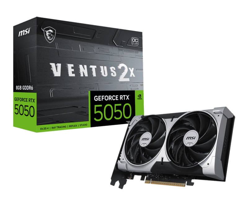 MSI GEFORCE RTX 5050 8G VENTUS 2X OC. Graphics processor