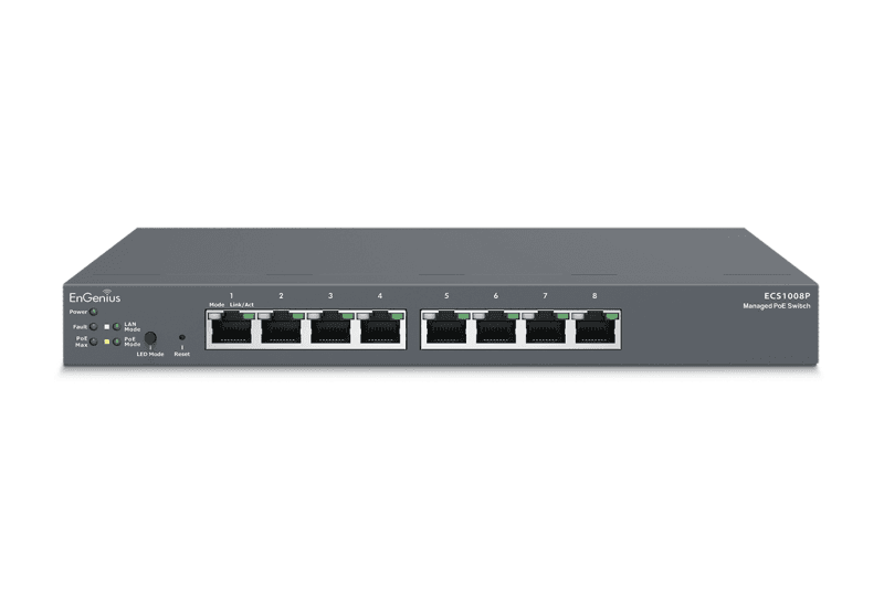 EnGenius Managed / stand-alone Desktop 8-port 55W GbE  Switch