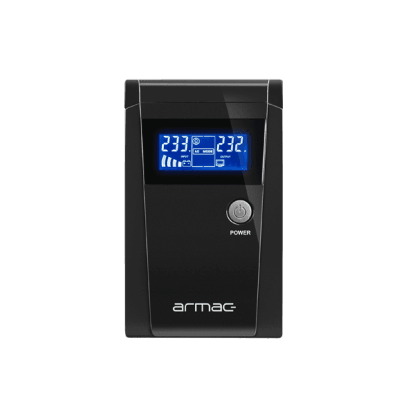 UPS ARMAC OFFICE O/650F/LCD LINE-INTERACTIVE 650VA 2X SCHUKO OUTLETS USB-B