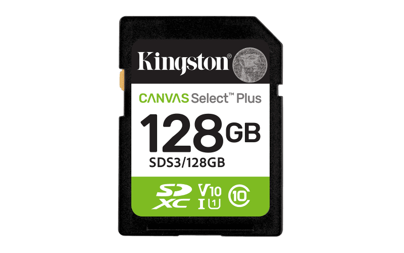 Card de Memorie SDXC Kingston128GBCanvas Select Plus