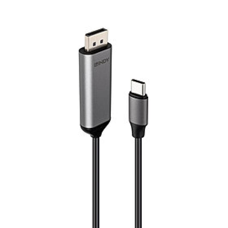 Cablu Lindy Bi-Directional USB C la DisplayPort, lungime 2m, Supported