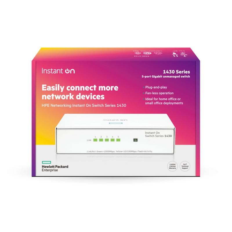 HPE Networking Instant On Switch 5p Gigabit 1430 - 5