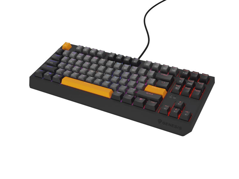 Tastatura gaming mecanica cu fir Genesis Thor 230 TKL, iluminare
