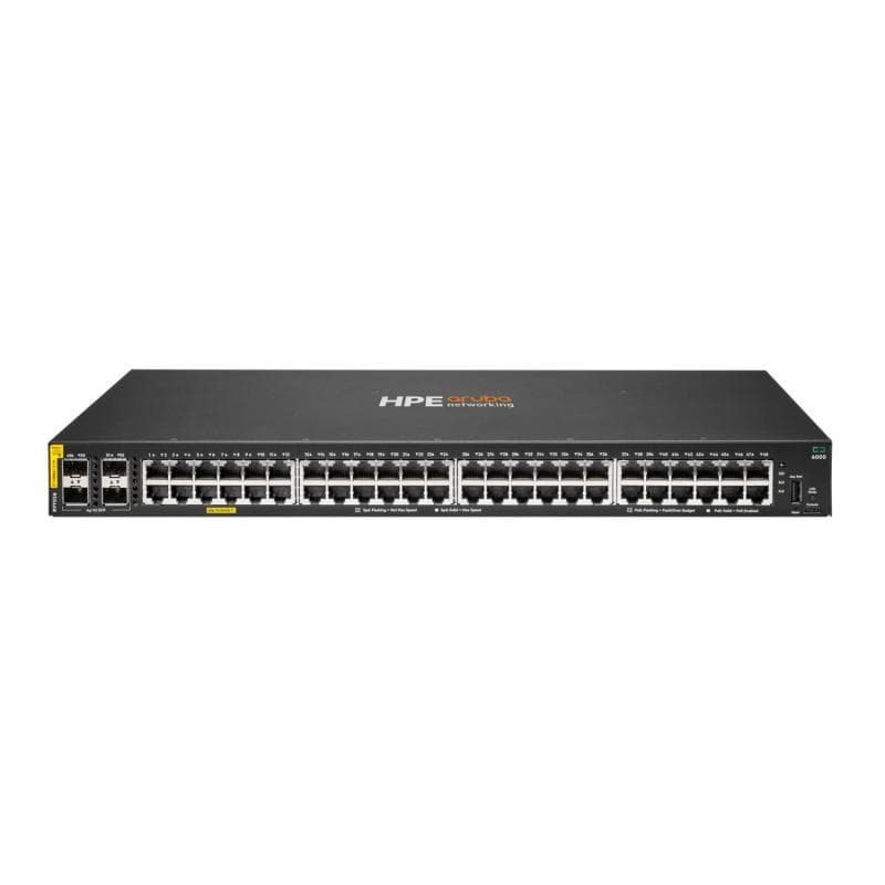 HPE Aruba Networking CX 6000 48G Class4 PoE 4SFP 740W - 2
