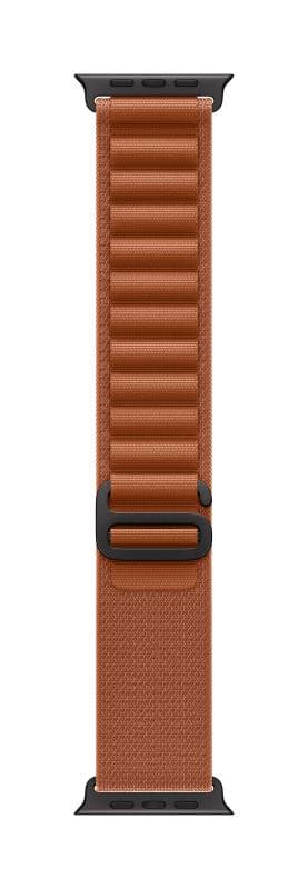 Apple Watch 49mm Terra Cotta Alpine Loop - Large - Black Titanium