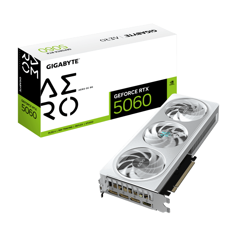 Placa video Gigabyte GeForce RTX 5060 AERO OC, 8GB GDDR7,