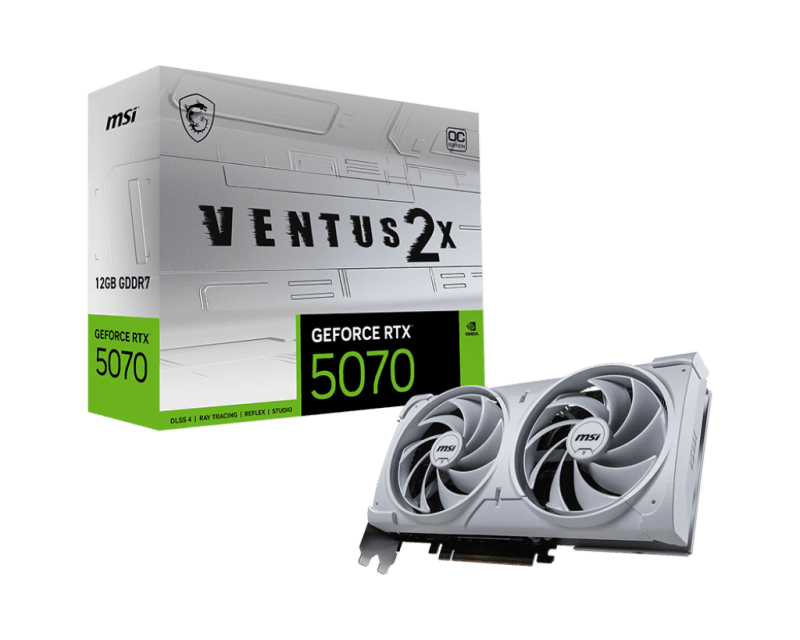 Placa video MSI GeForce RTX 5070 VENTUS 2X OC White,