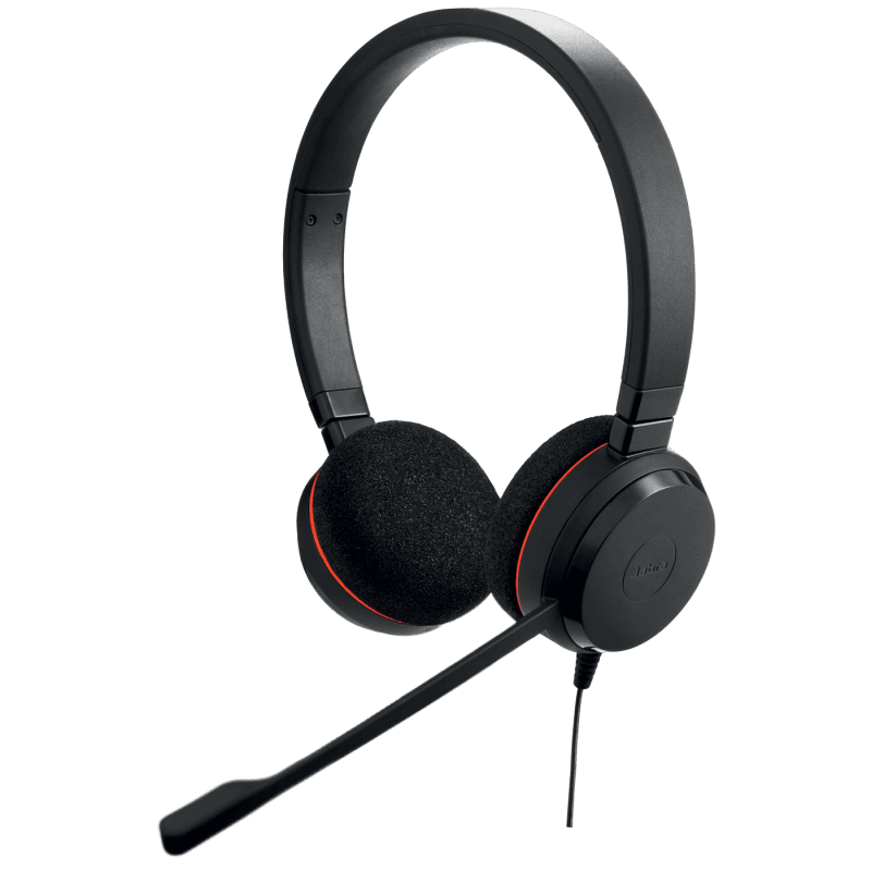 Casti Head-band JABRA Evolve 20 MS Stereo, Cu fir, Negru