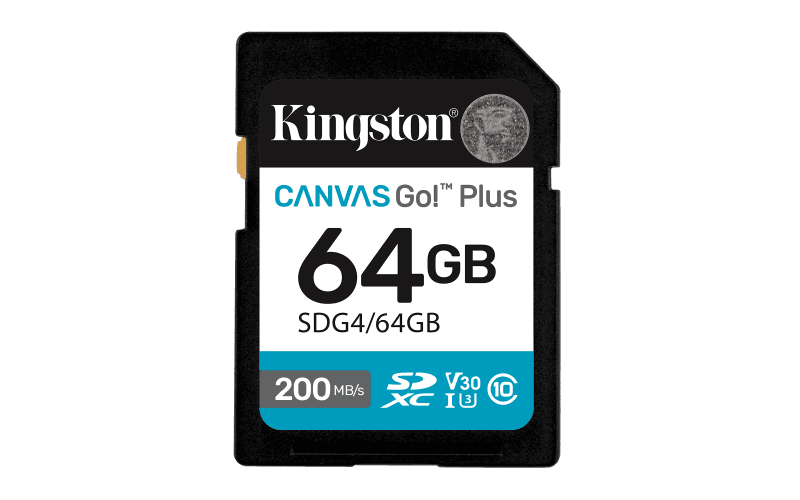 Card de Memorie SDXC Kingston64GBCanvas GO Plus