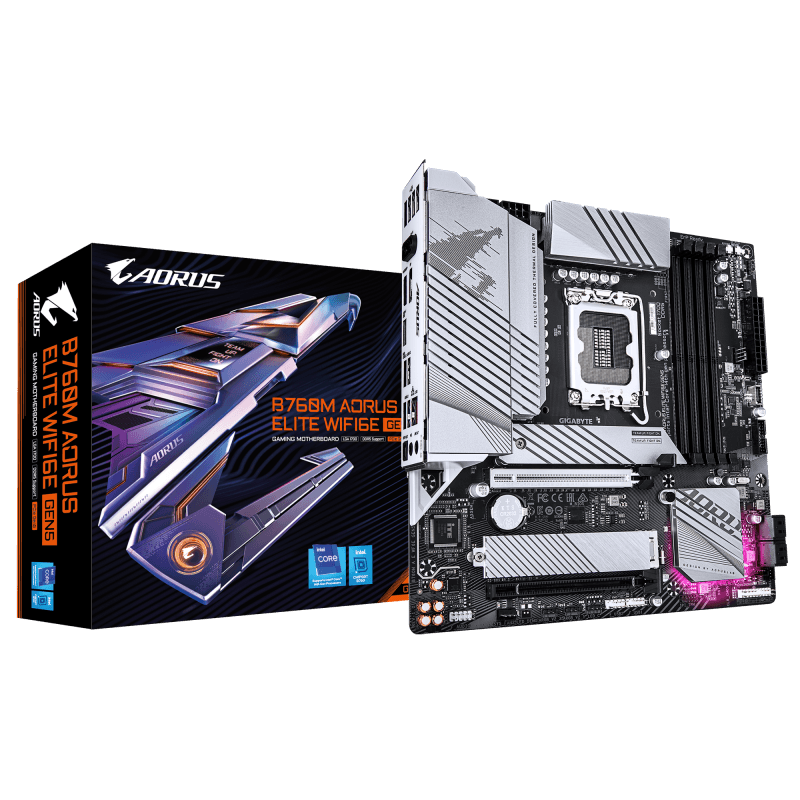 Placa de baza Gigabyte B760M AORUS ELITE WIFI6E GEN5, Socket