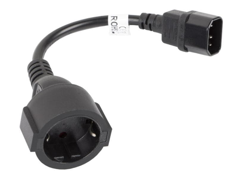 Cablu adaptor IEC 320 C14  Schuko(F) pentru UPS 20