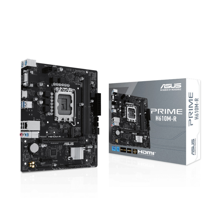 Placa de baza ASUS PRIME H610M-R-SI, Socket 1700, DDR5, Micro-ATX