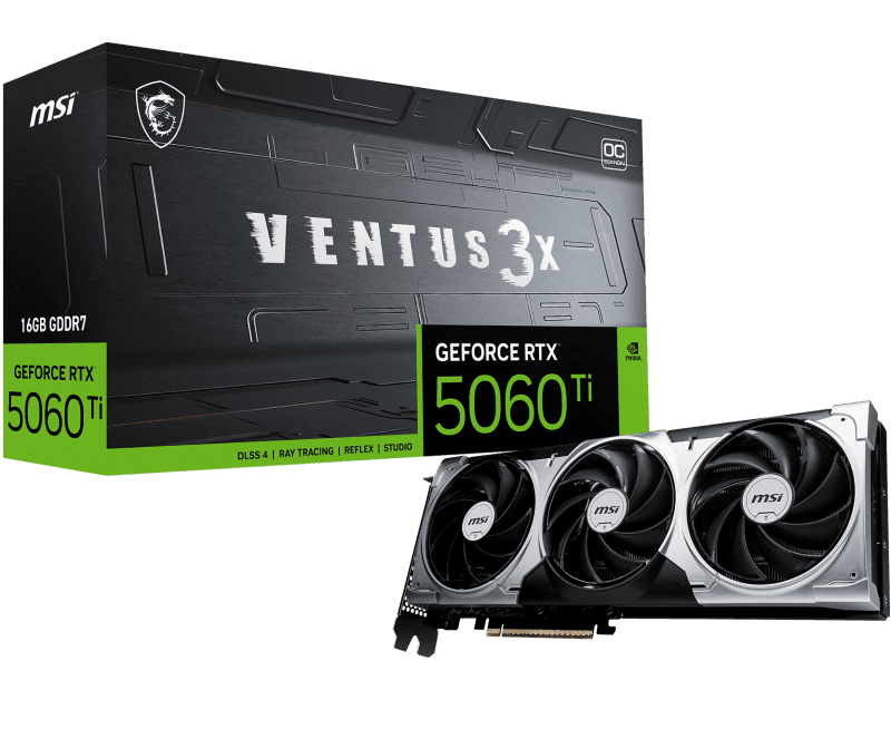 Placa video MSI GeForce RTX 5060 Ti, 16GB GDDR7, PCI