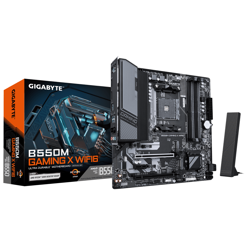 Placa de baza Gigabyte B550M GAMING X WIFI6, Socket AM4,