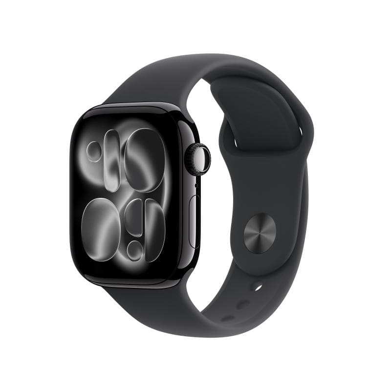 Apple Watch Series 11 GPS 42mm Jet Black Aluminium Case with Black Sport