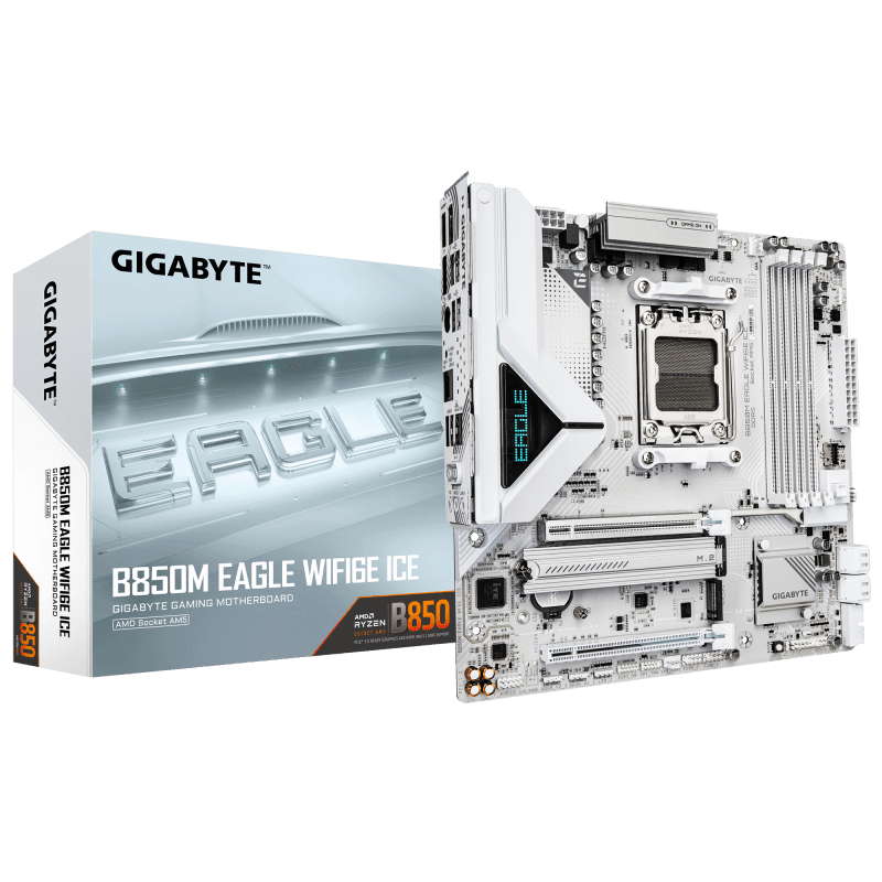 Placa de baza Gigabyte B850M EAGLE WIFI6E ICE, Socket AM5,