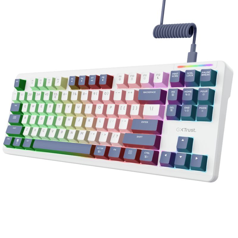Tastatura mecanica cu fir Trust GXT 872 Xyra TKL, backlight,