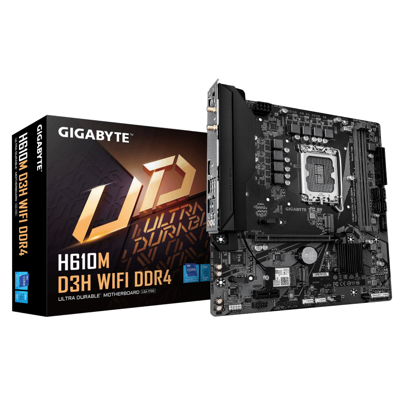 Placa de baza Gigabyte H610M D3H WIFI, Socket 1700, DDR4,