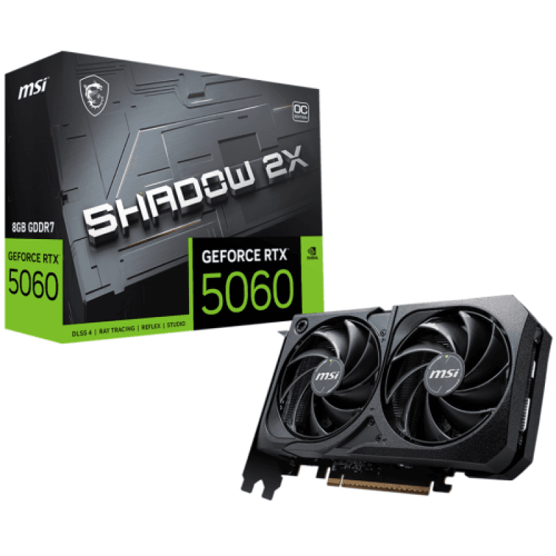 Placa video MSI GEFORCE RTX 5060 SHADOW 2X OC, 8GB