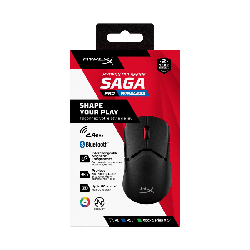 Mouse wireless HP Hyperx Pulsefire Saga Pro, rezolutie 26000 dpi,