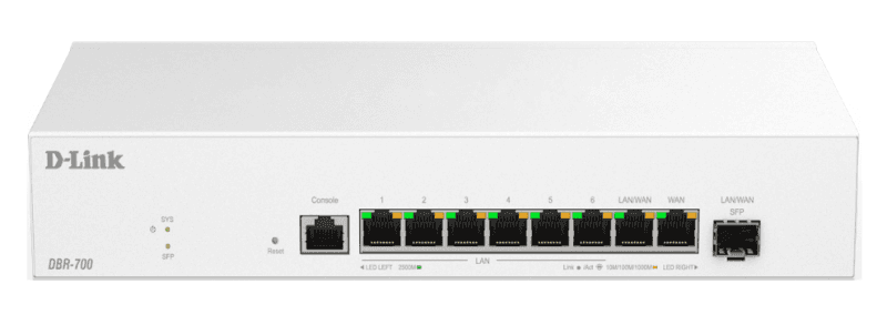 Router de afaceri D-Link DBR-700, 2.5G dual WAN, echilibrare incarcare