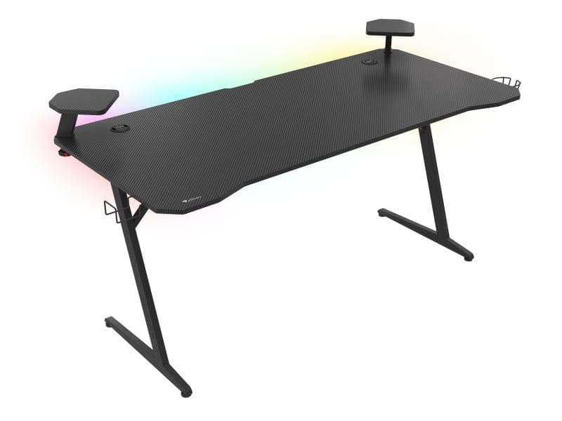 Birou gaming Genesis Holm 510 RGB, cadru din metal, MDF