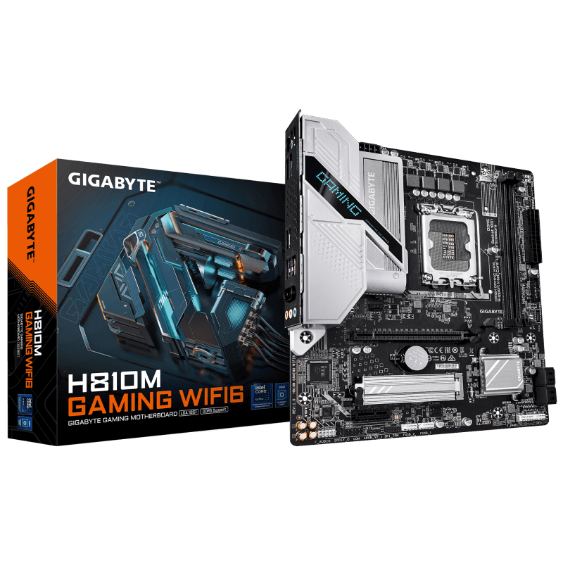 Placa de baza Gigabyte H810M GAMING WIFI6, LGA 1851, DDR5,