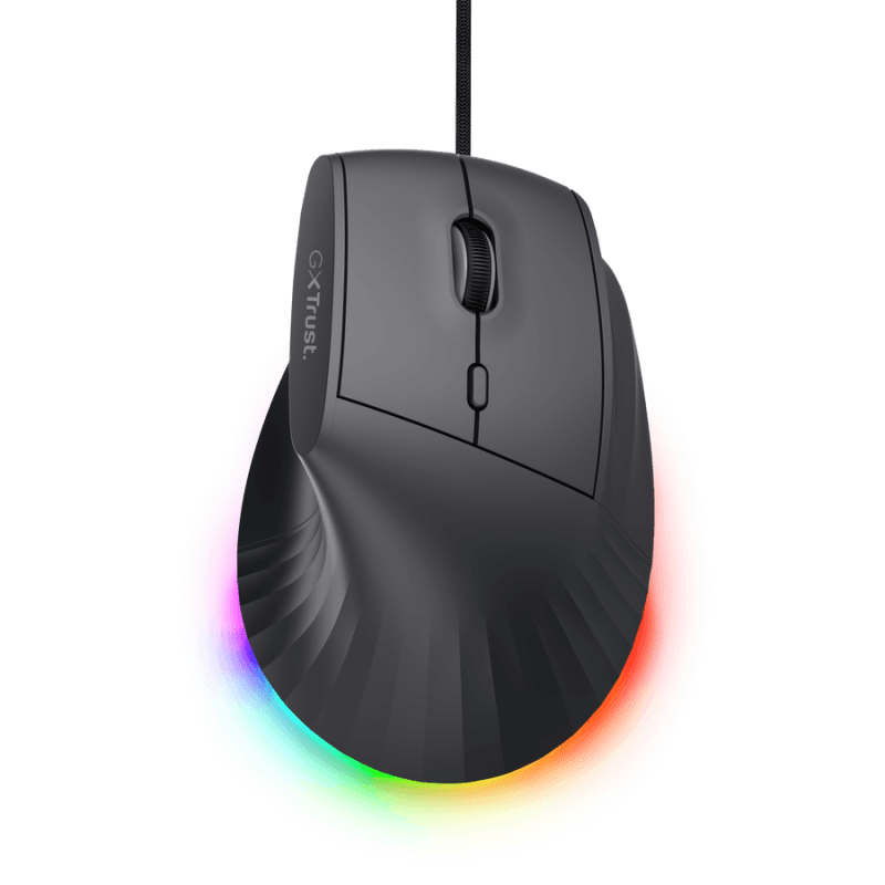 Mouse ergonomic cu fir Trust GXT 145 Rexxa, conectivitate USB-A,
