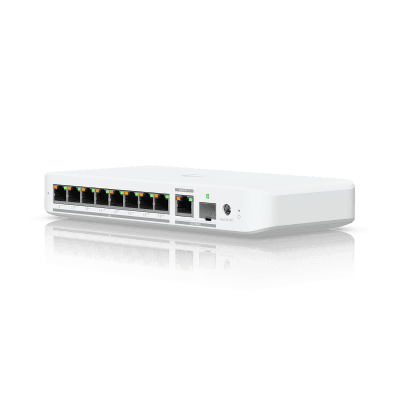 Ubiquiti USW-Flex-2.5G-8 POE , capacitate switch 60 Gbps, interfata (8)