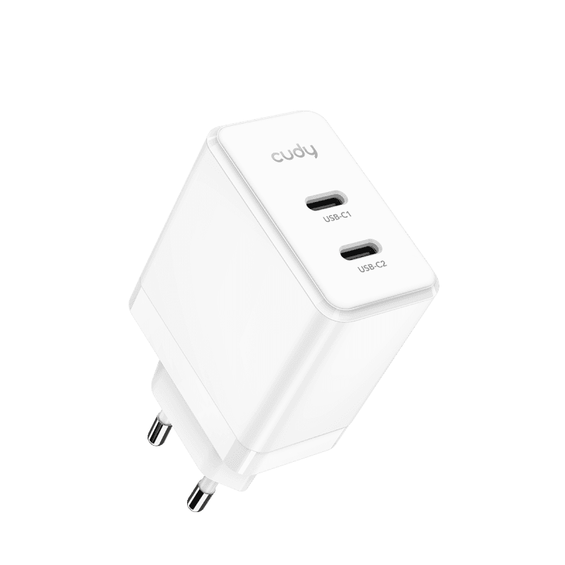 CUDY 2-Port 40W USB-C Charger, GaN, 2 x USB-C (20W