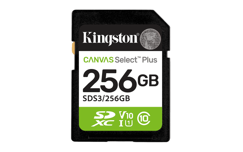 Card de Memorie SDXC Kingston 256GBCanvas Select Plus