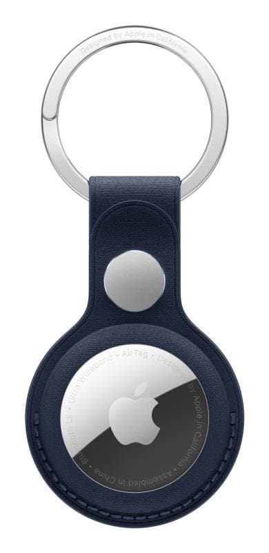 AirTag FineWoven Key Ring - Deep Blue