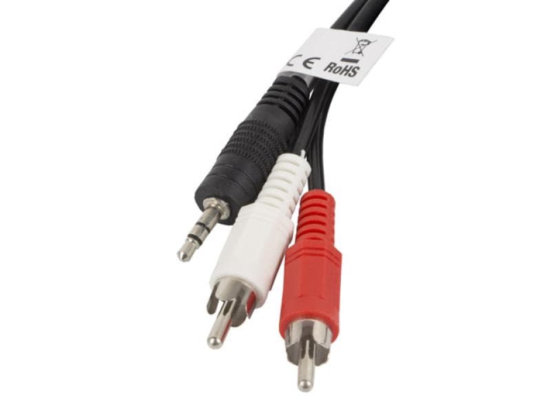 Cablu audio LANBERG 2 m – Jack 3,5 mm (tată)