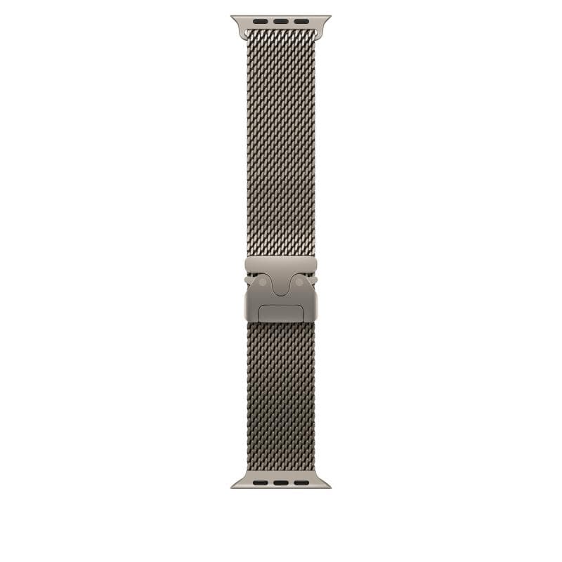 Apple Watch 49mm Natural Titanium Milanese Loop - Small