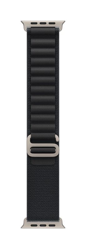Apple Watch 49mm Black Alpine Loop - Medium - Natural Titanium Finish
