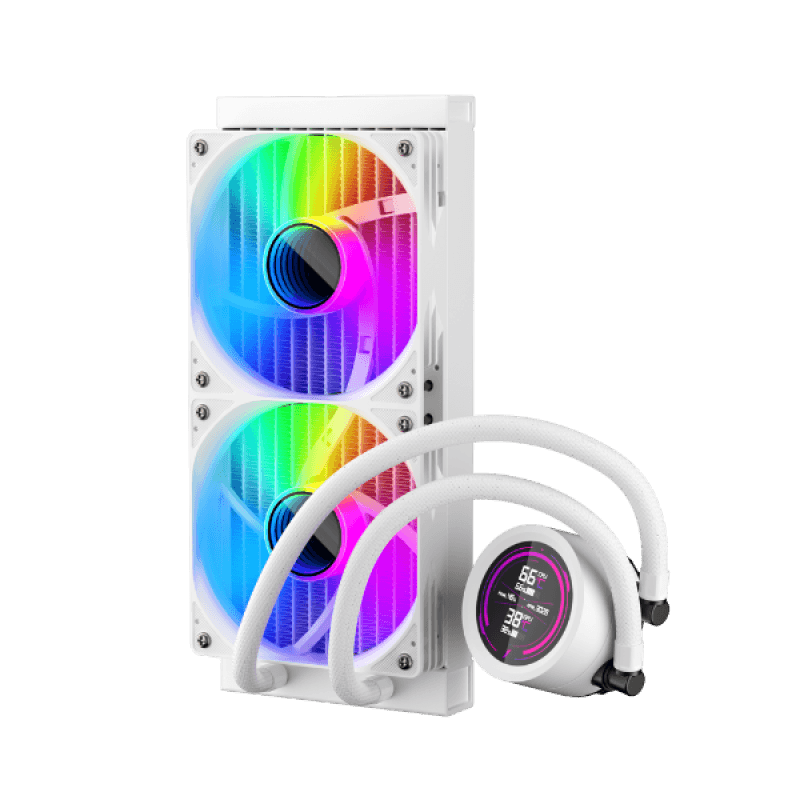 Cooler Procesor 1stPlayer Thunderstorm TS4 240-wh, display IPS, ARGB, compatibil