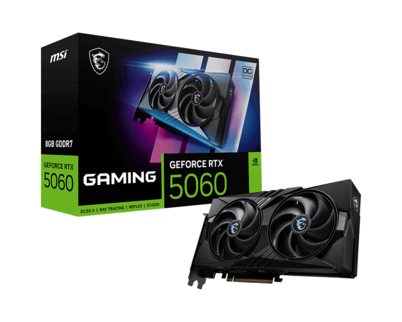 Placa video MSI GeForce RTX 5060, 8GB GDDR7, PCI Express