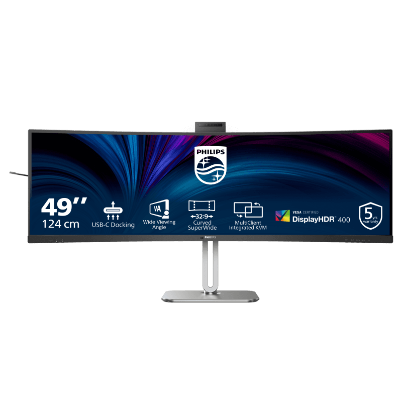 "Monitor Philips 48.8"" 49B2U5900CH/00, Curvature: 1800R, Diagonal (inch): 48.8, Diagonal
