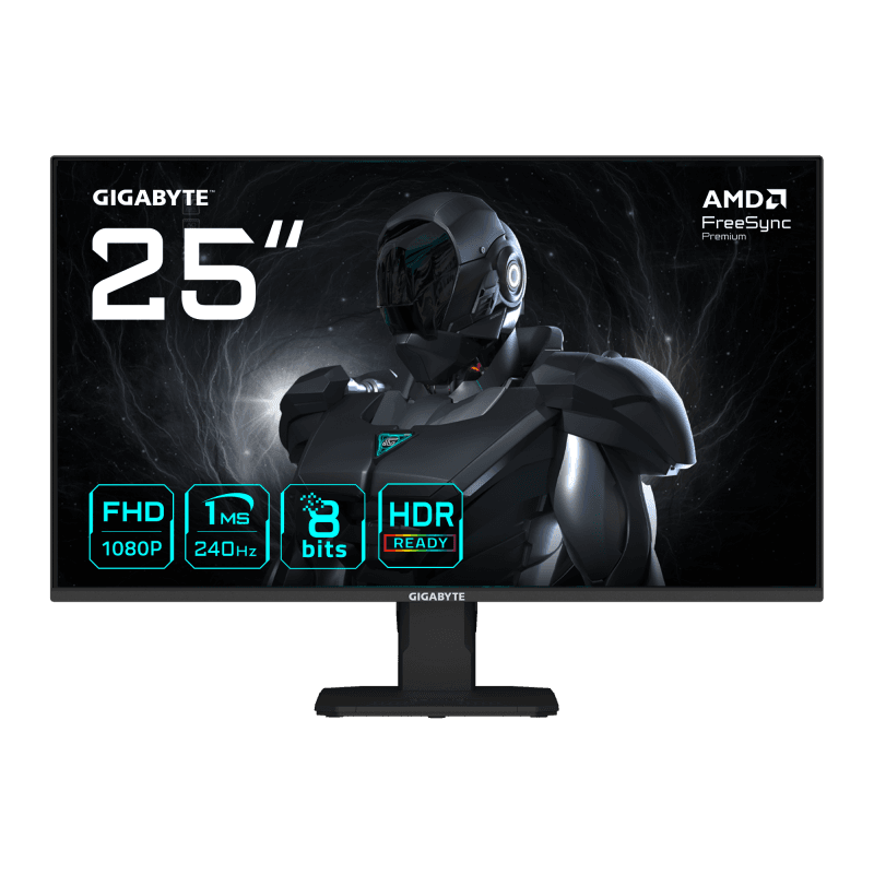 GIGABYTE GS25F2A. Display diagonal: 62.2 cm (24.5"), Display resolution: 1920