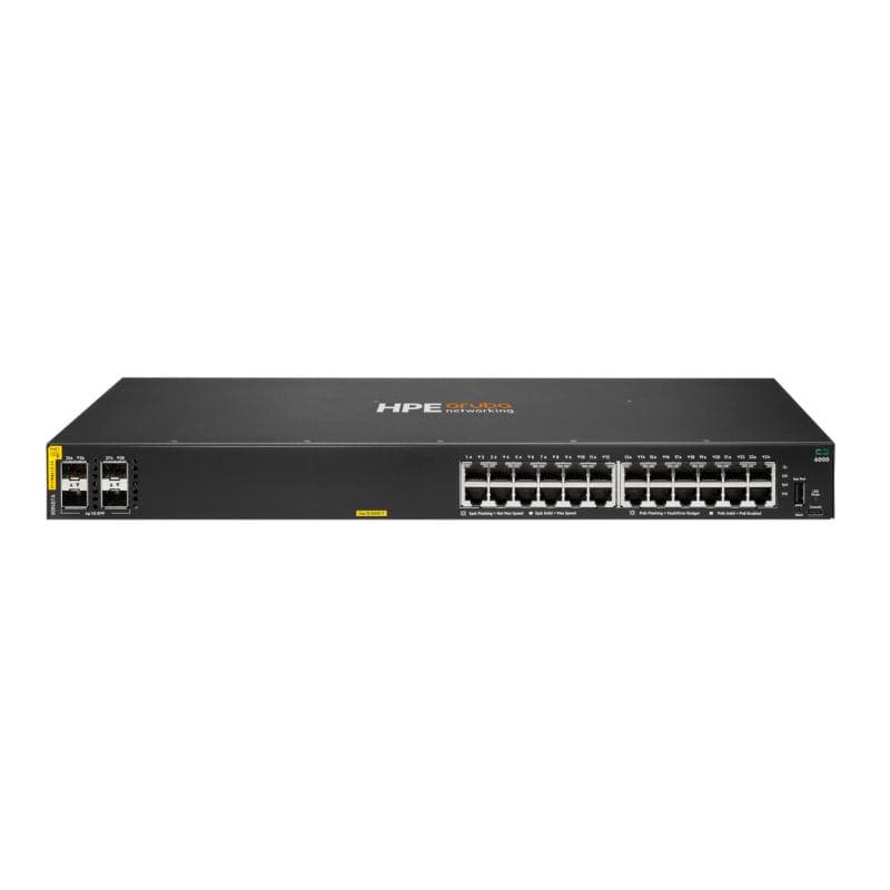HPE Aruba Networking CX 6000 24G Class4 PoE 4SFP 370W - 3